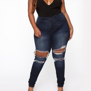 Fashion Nova Distressed jeans